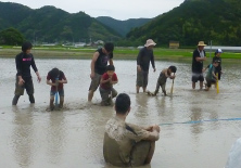 どろんこ大会バッド回し