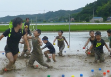 どろんこ大会玉入れ