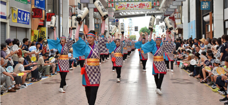 第65回よさこい祭りによさこい青龍が参加!