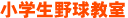 小学生野球教室
