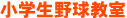 小学生野球教室