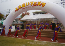 ふれあいフェスタでのよさこい踊り